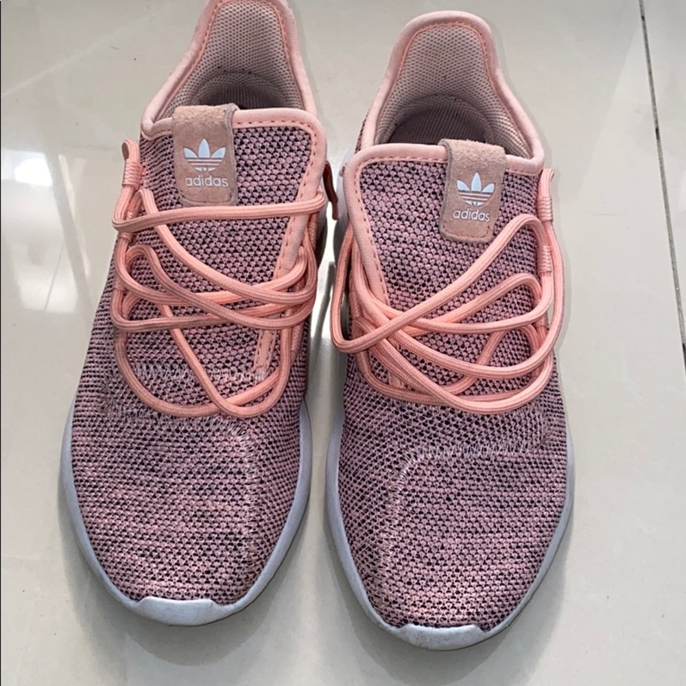 Adidas pink tubular sneakers
